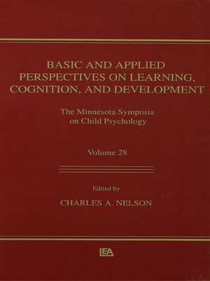 cover image of Basic and Applied Perspectives on Learning, Cognition, and Development